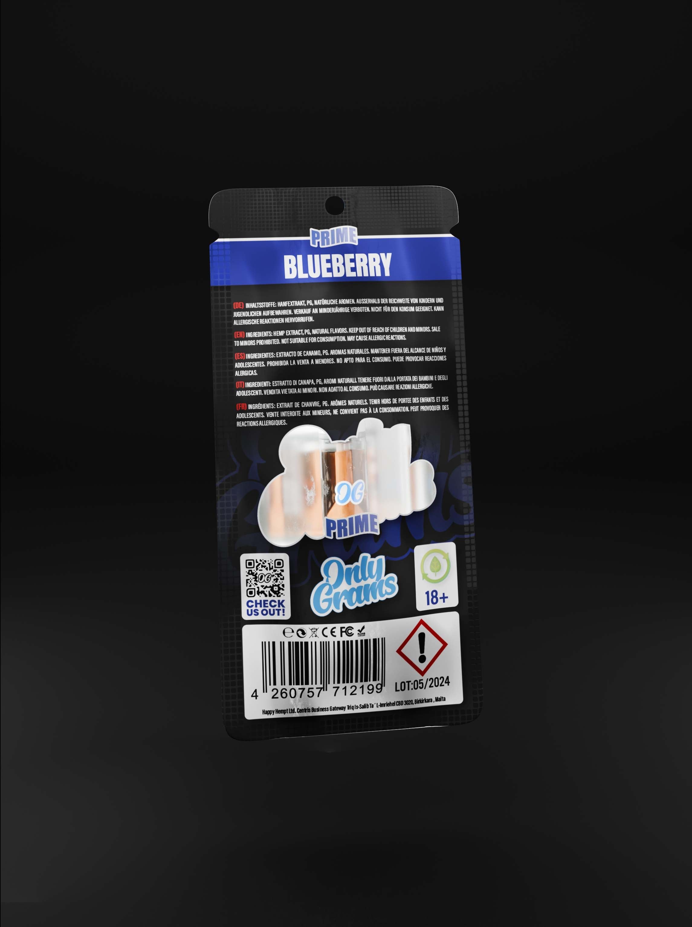 Blueberry CBD Kartusche - OnlyGrams